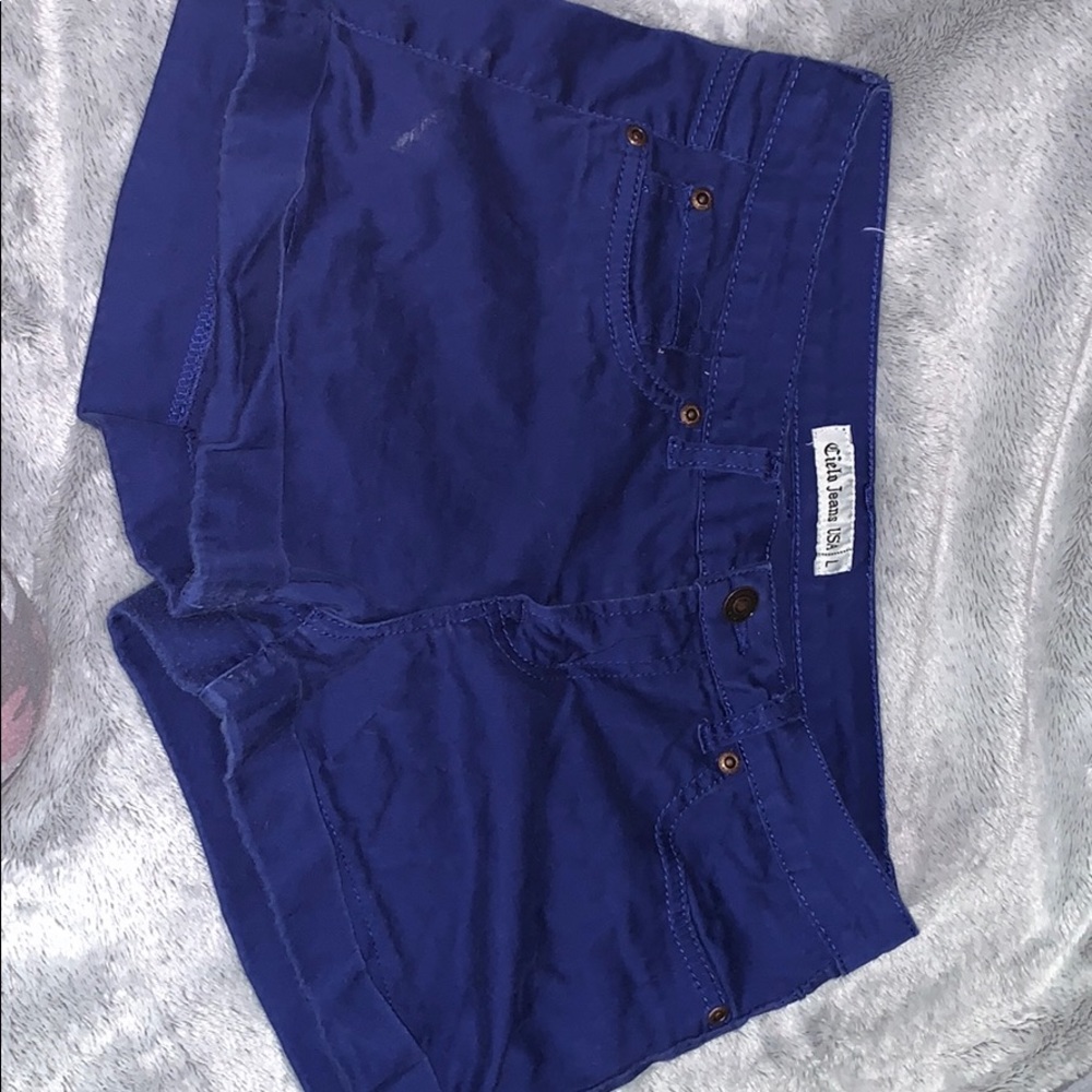 Blue shorts